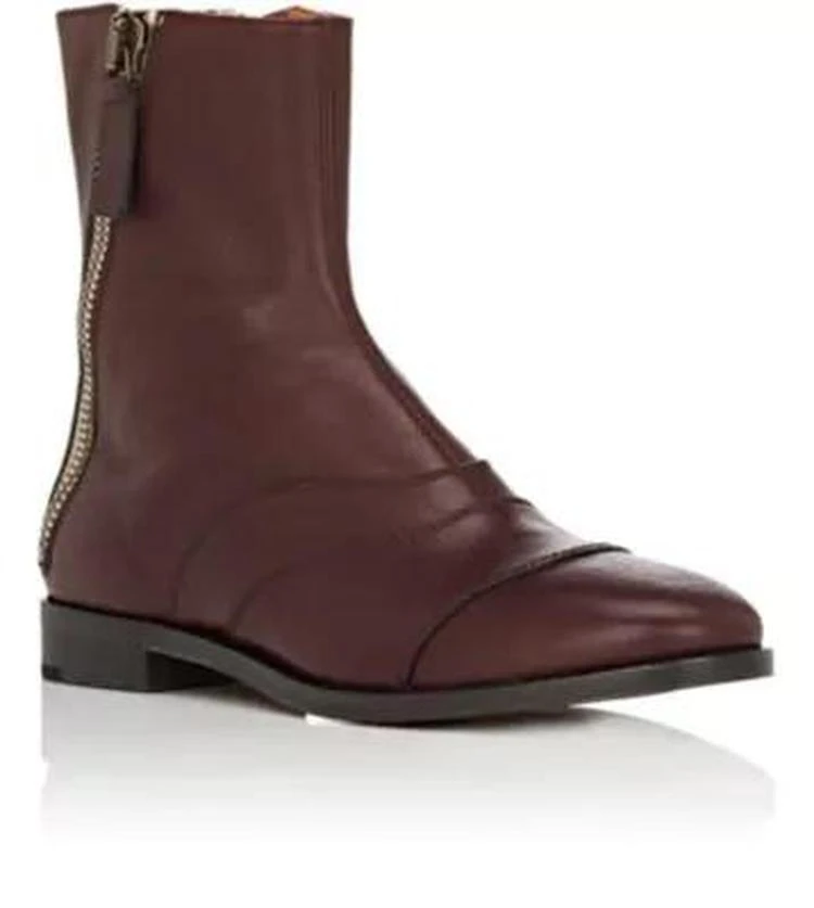 商品Chloé|Double-Zip Leather Ankle Boots,价格¥4456,第2张图片详细描述