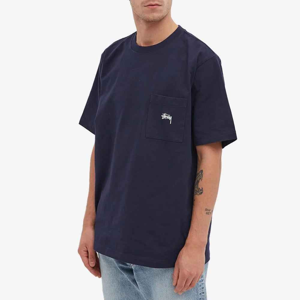 商品STUSSY|Stussy Stock Logo Pocket Tee,价格¥394,第3张图片详细描述