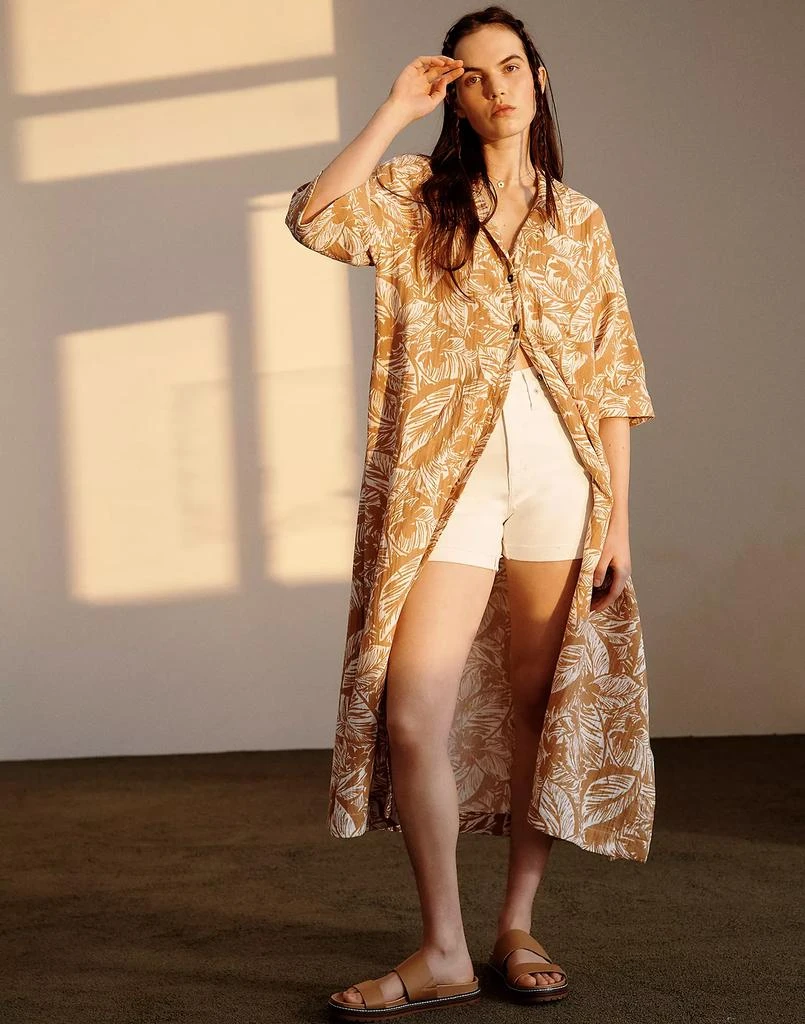 商品Madewell|Lightestspun Cover-Up Maxi Shirtdress,价格¥354,第5张图片详细描述