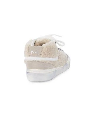 商品Marc Fisher|Merin Faux Fur Trim Sneakers,价格¥256,第3张图片详细描述
