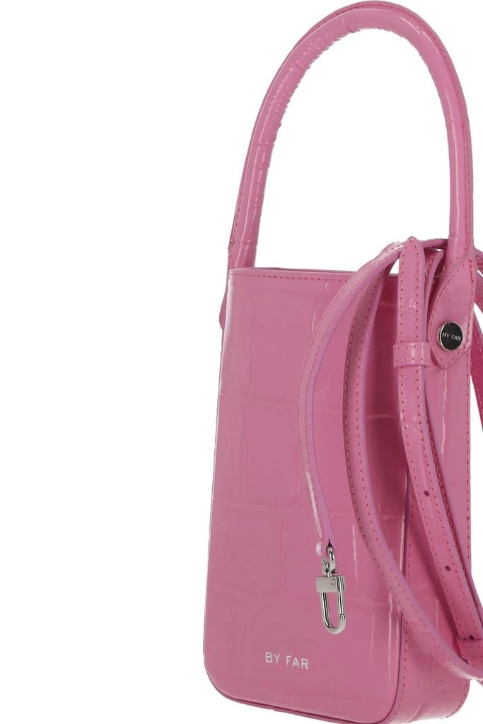 商品by FAR|By Far Note Lipstick Croc-Embossed Tote Bag,价格¥1687,第4张图片详细描述