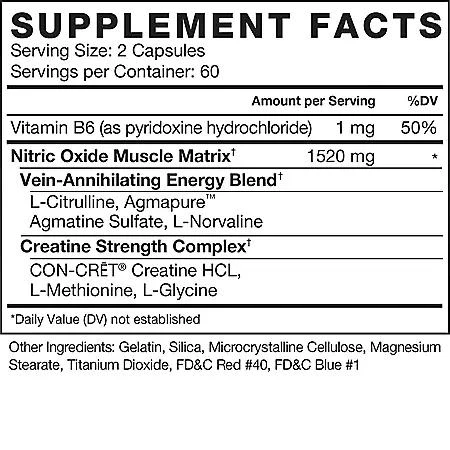 商品Force Factor|Force Factor VolcaNO Nitric Oxide Booster (120 ct., 2 pk.),价格¥325,第2张图片详细描述