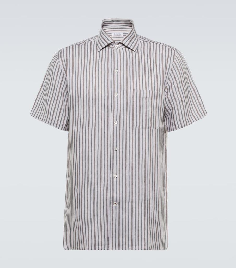 商品Loro Piana|亚麻短袖衬衫,价格¥4619,第1张图片