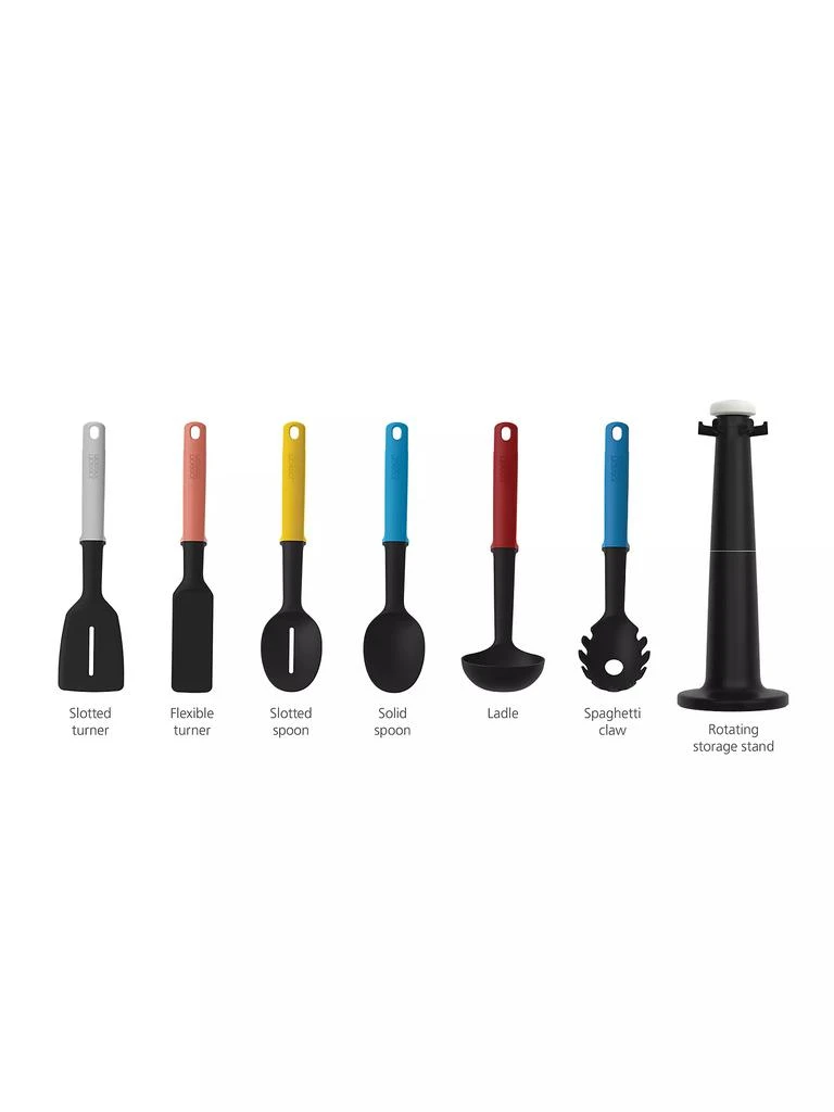 商品Joseph Joseph|Elevate Carousel 6-Piece Kitchen Utensil Set & Stand,价格¥448,第3张图片详细描述