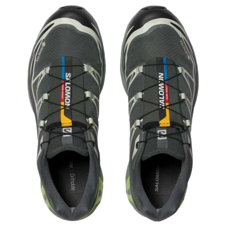 商品[国内直发] Salomon|萨洛蒙 XT-6 GTX  舒适百搭防滑耐磨防水 低帮跑步鞋 男女同款 都市灰黑色青柠奶油,价格¥2105,第4张图片详细描述