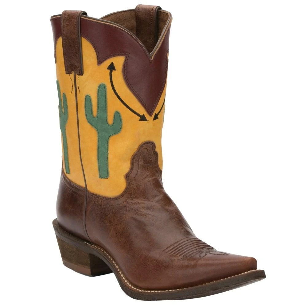 商品Nocona Boots|Phoenix Brown Embroidery Snip Toe Cowboy Boots,价格¥683,第2张图片详细描述