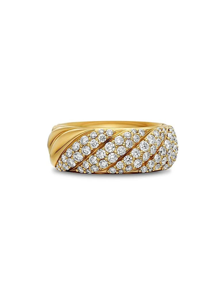 商品David Yurman|Sculpted Cable Band Ring in 18K Yellow Gold,价格¥51223,第1张图片