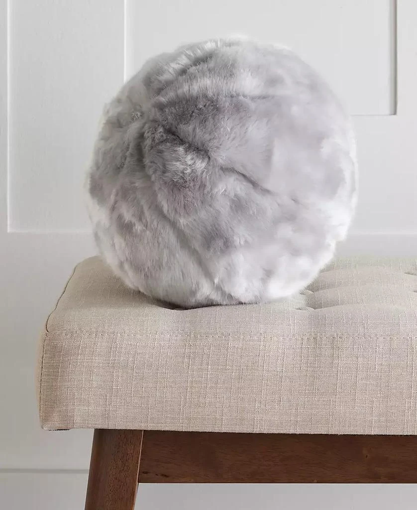 商品Hotel Collection|Lynx Faux Fur Decorative Pillow, 10" Round, Exclusively at Macy’s,价格¥299,第3张图片详细描述