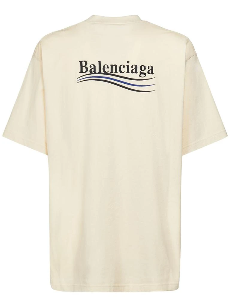 商品Balenciaga|Logo Embroidery Cotton T-shirt,价格¥5002,第4张图片详细描述