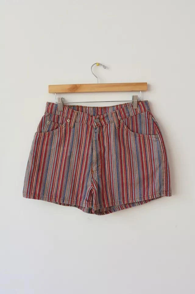 商品Levi's|Vintage Levi’s® Rare 912 Rainbow Striped High Waisted Shorts,价格¥1869,第2张图片详细描述