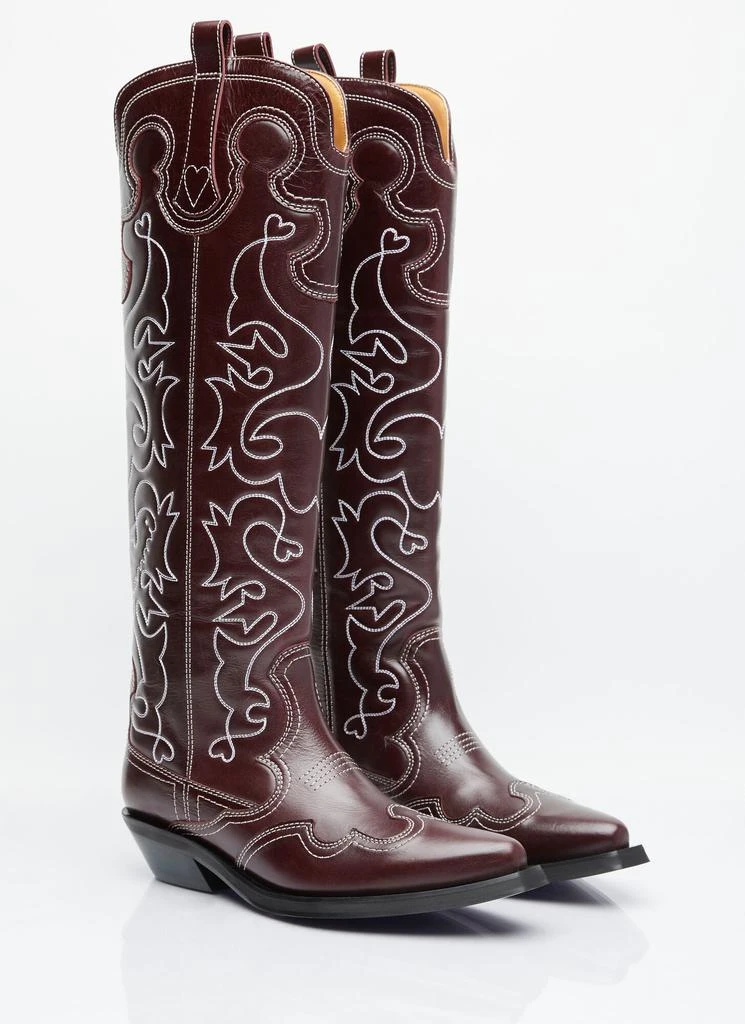 商品Ganni|Embroidered Western Boots,价格¥2775,第3张图片详细描述