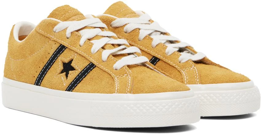 商品Converse|Yellow One Star Academy Pro Suede Low Sneakers,价格¥487,第4张图片详细描述