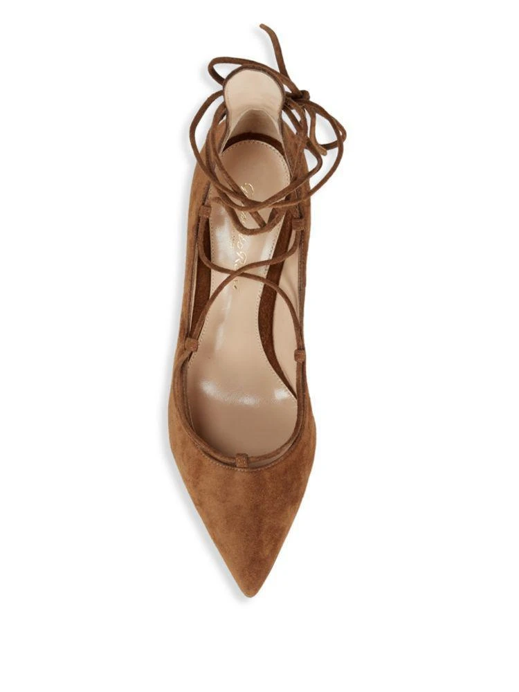 商品Gianvito Rossi|Suede Ankle Strap Pumps,价格¥2286,第4张图片详细描述