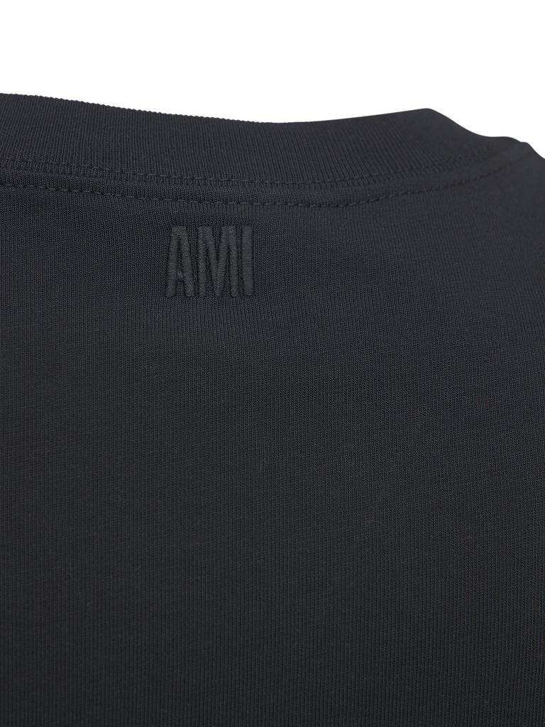 商品AMI|Logo Boxy Cotton Jersey T-shirt,价格¥1477,第7张图片详细描述