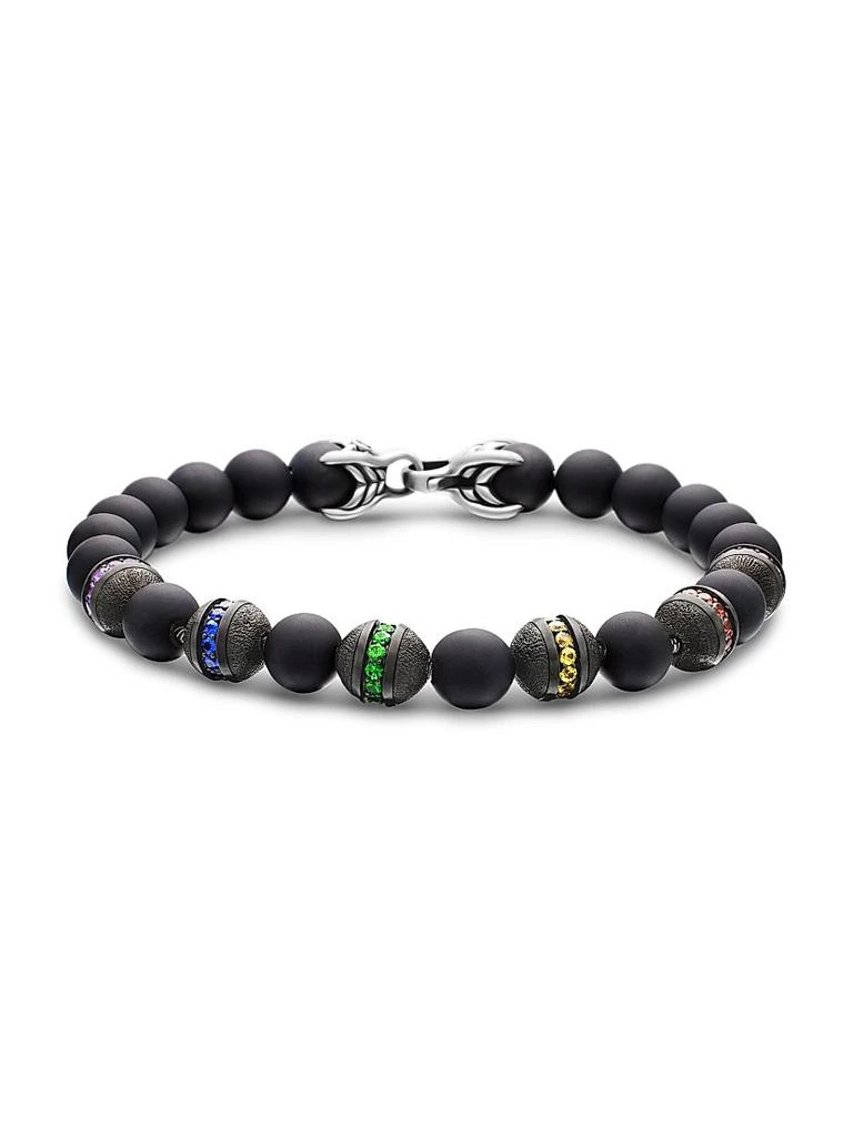 商品David Yurman|Spiritual Beads Rainbow Bracelet in Sterling Silver,价格¥20705,第1张图片