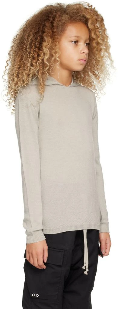 商品Rick Owens|Kids Beige Wool Hoodie,价格¥1510,第2张图片详细描述
