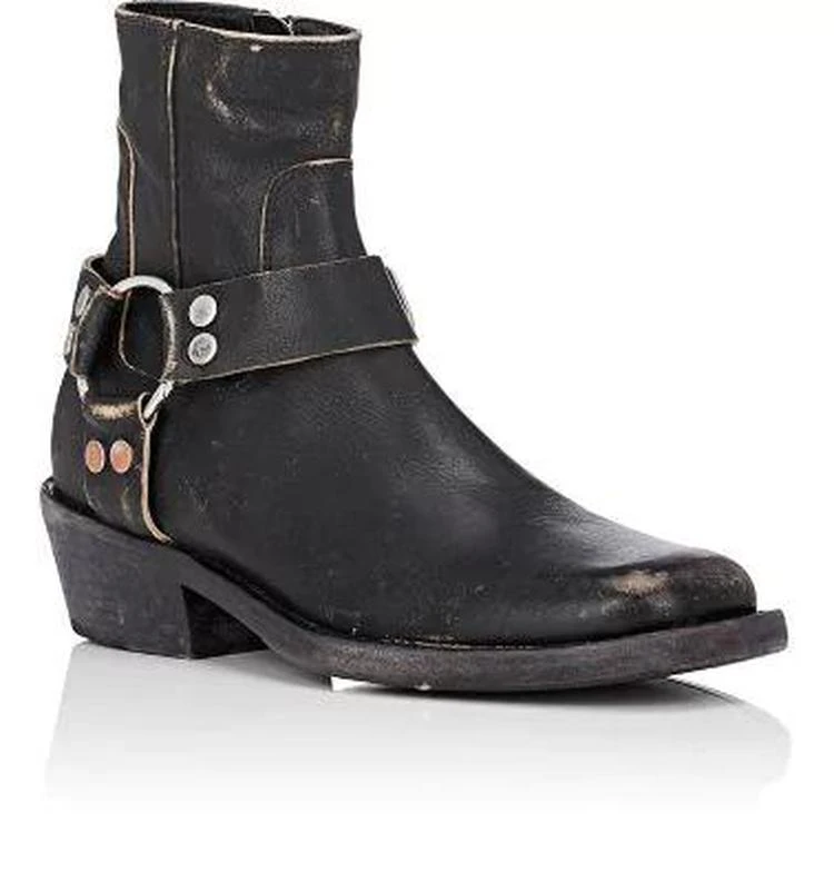 商品Balenciaga|Harness-Strap Leather Ankle Boots,价格¥3786,第2张图片详细描述