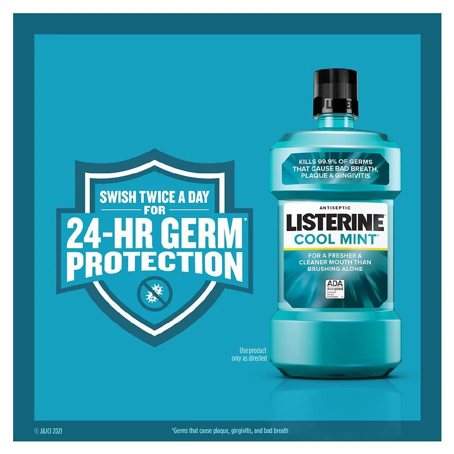 商品Listerine|Antiseptic Mouthwash Mint,价格¥34,第2张图片详细描述