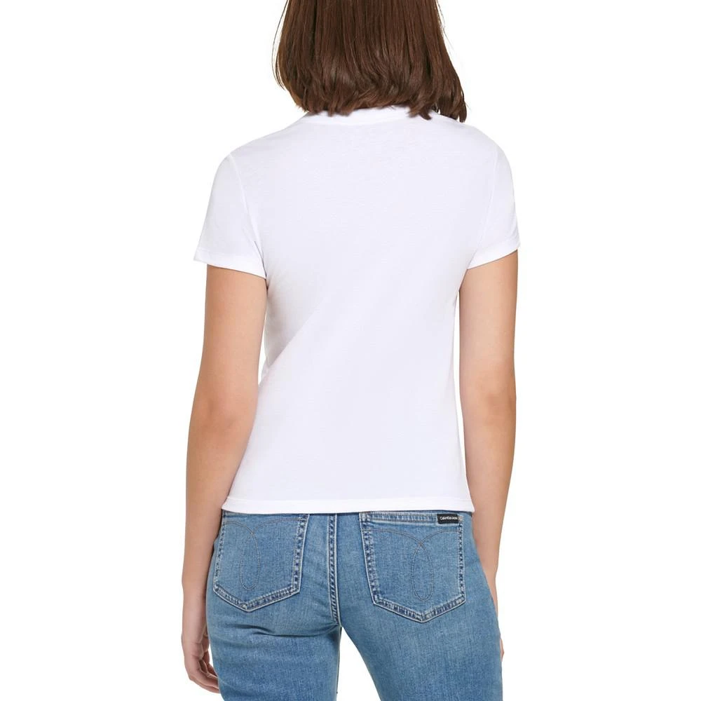 商品Calvin Klein|Women's Crewneck Logo Baby T-Shirt,价格¥178,第2张图片详细描述