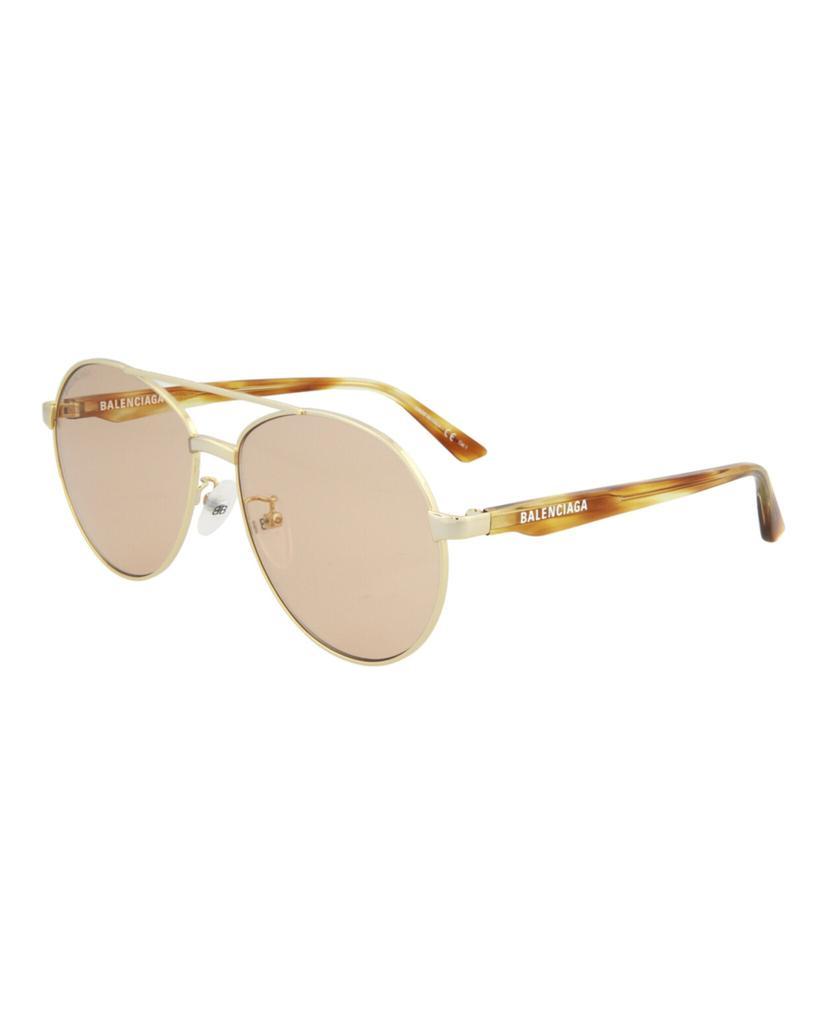 商品Balenciaga|Aviator-Style  Metal Sunglasses,价格¥969,第4张图片详细描述