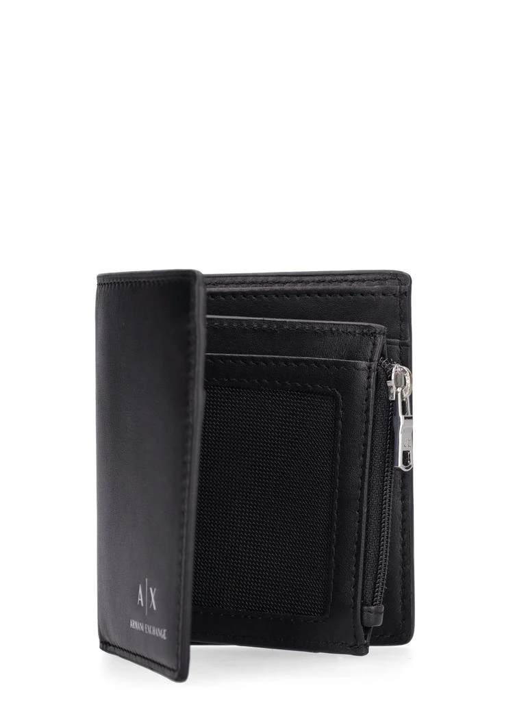 商品Armani Exchange|Logo Print Leather Billfold Wallet,价格¥455,第2张图片详细描述