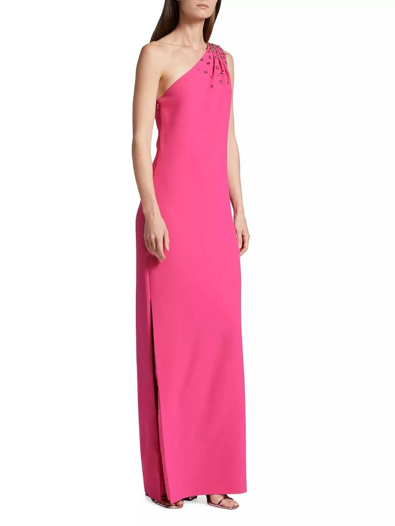 商品Sachin & Babi|Leslie Asymmetric Embellished Stretch Crepe Gown,价格¥2544,第4张图片详细描述