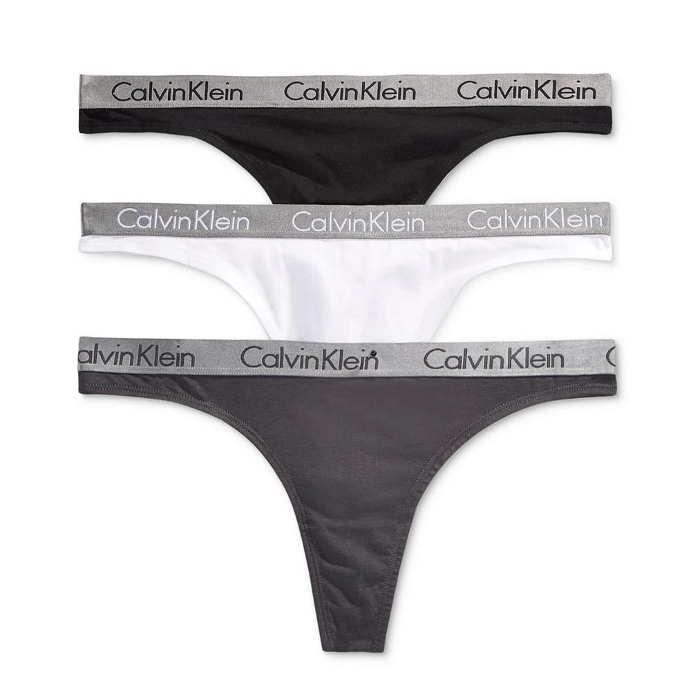 商品Calvin Klein|Radiant Thong 3-Pk QD3590,价格¥158,第1张图片