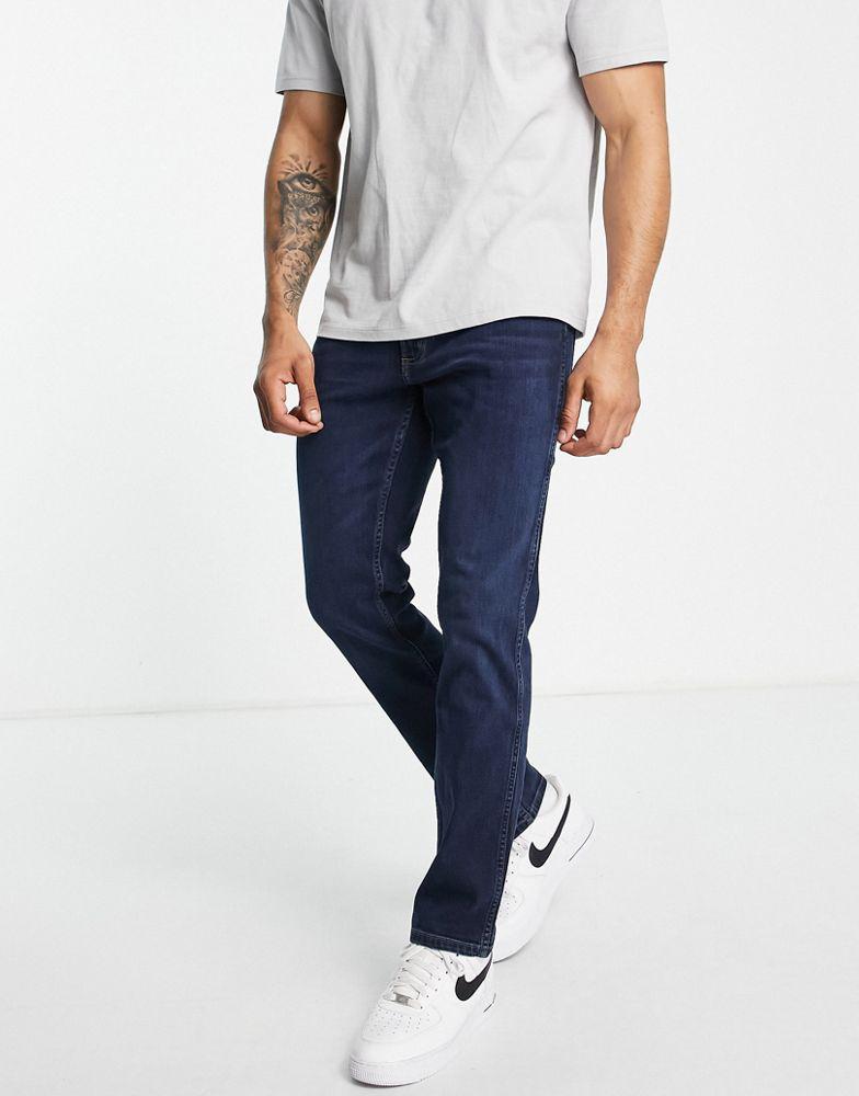 商品Wrangler|Wrangler Greensboro straight jeans in blue,价格¥383,第4张图片详细描述