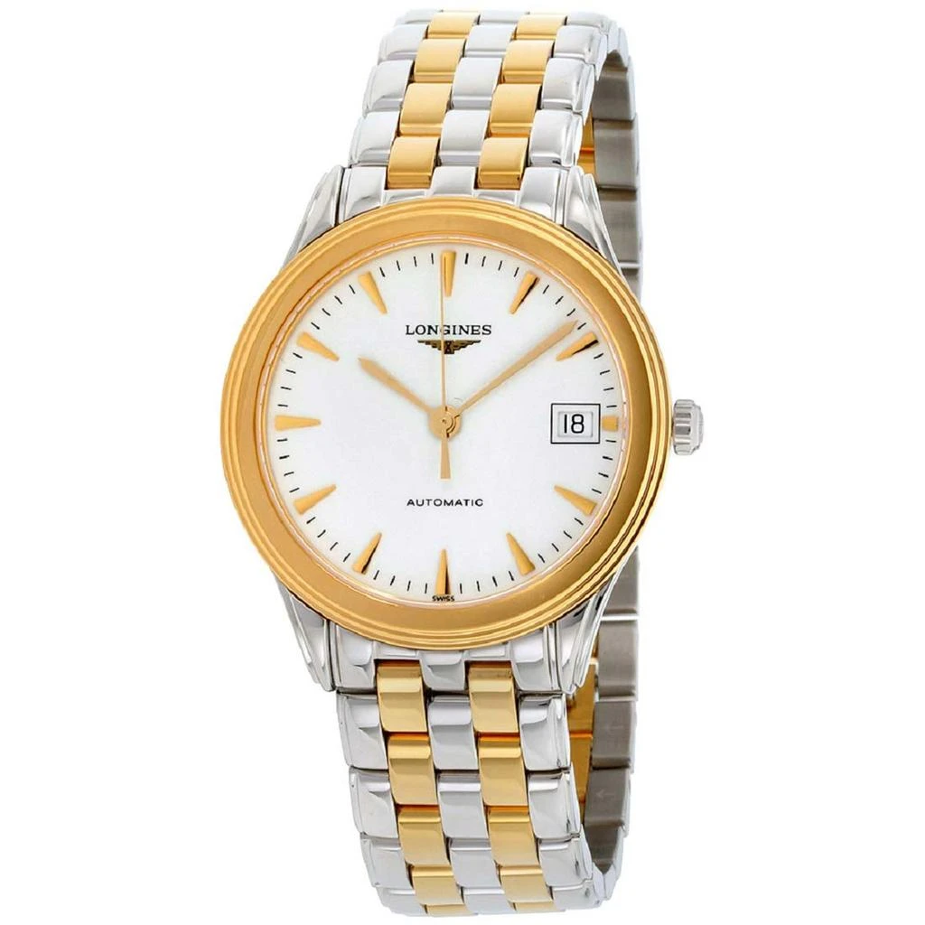 商品Longines|Longines Men's Watch - Flagship Automatic White Dial Two Tone Bracelet | L47743227,价格¥5130,第1张图片