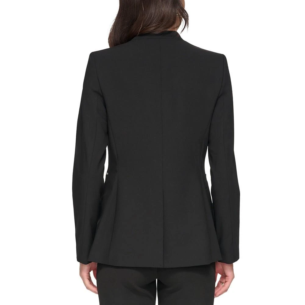 商品DKNY|Petite Collarless Hardware Blazer, Created for Macy's,价格¥312,第2张图片详细描述