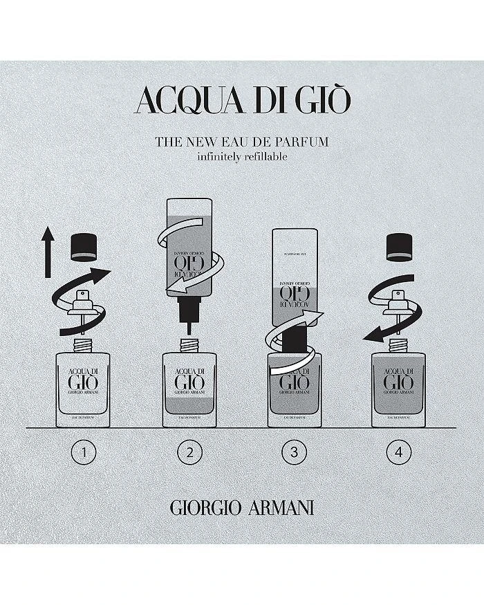 商品Giorgio Armani|Acqua di Gio Eau de Parfum Refill 5.1 oz.,价格¥1136,第2张图片详细描述