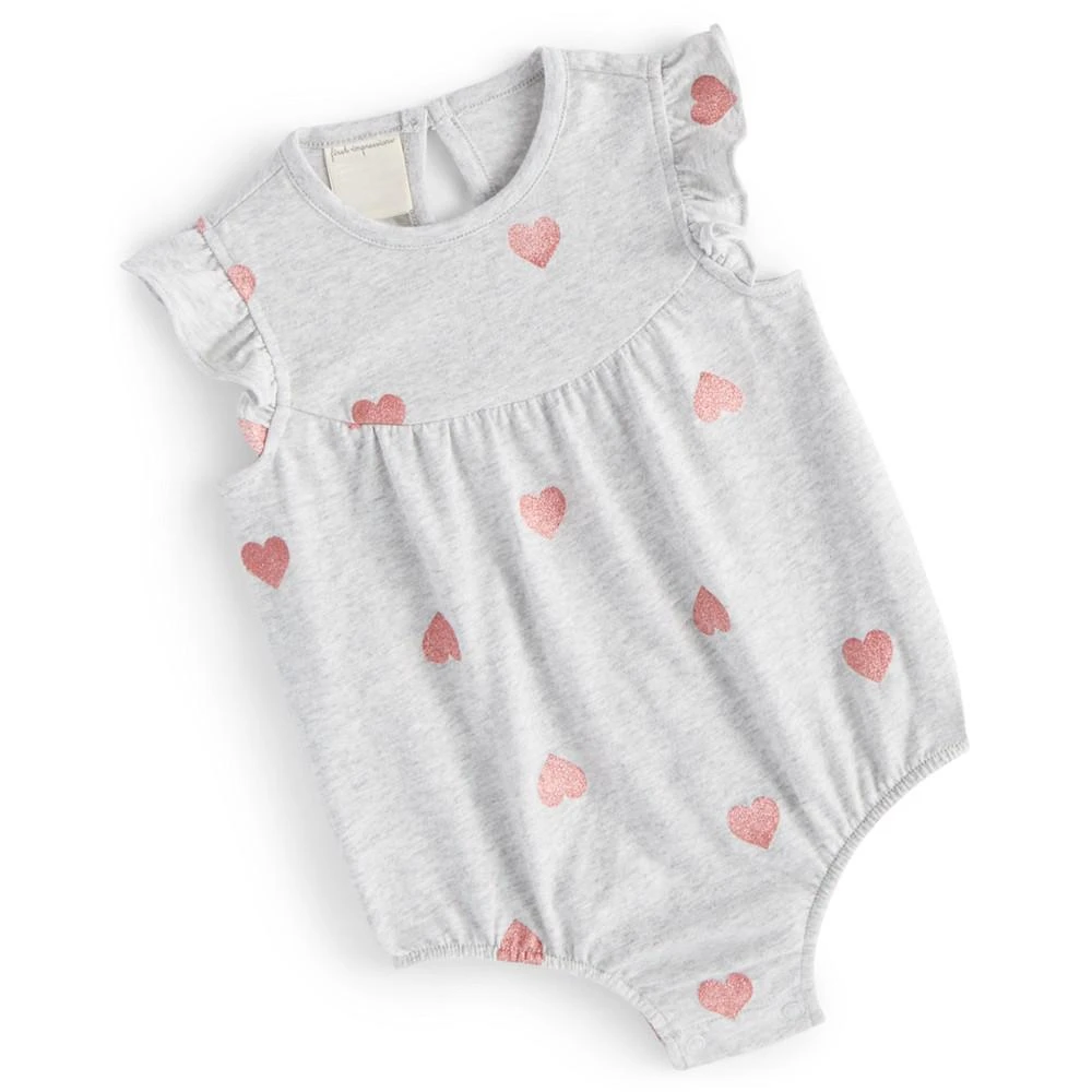 商品First Impressions|Baby Girls Heart Sunsuit, Created for Macy's,价格¥57,第1张图片