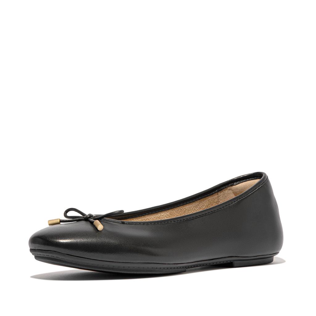 Женские балетки FitFlop Delicato Bow из мягкой кожи image 2