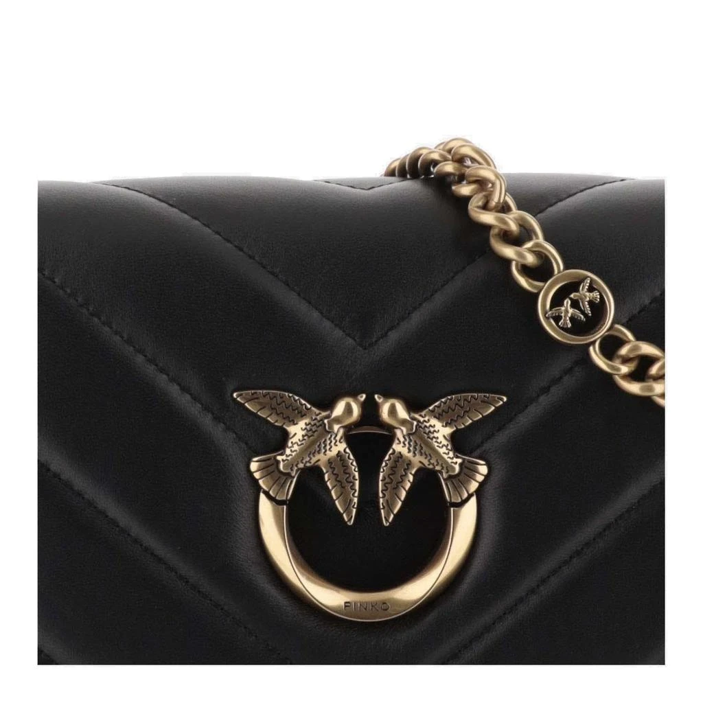 商品PINKO|Pinko Love Click Logo Plaque Mini Crossbody Bag,价格¥2630,第4张图片详细描述