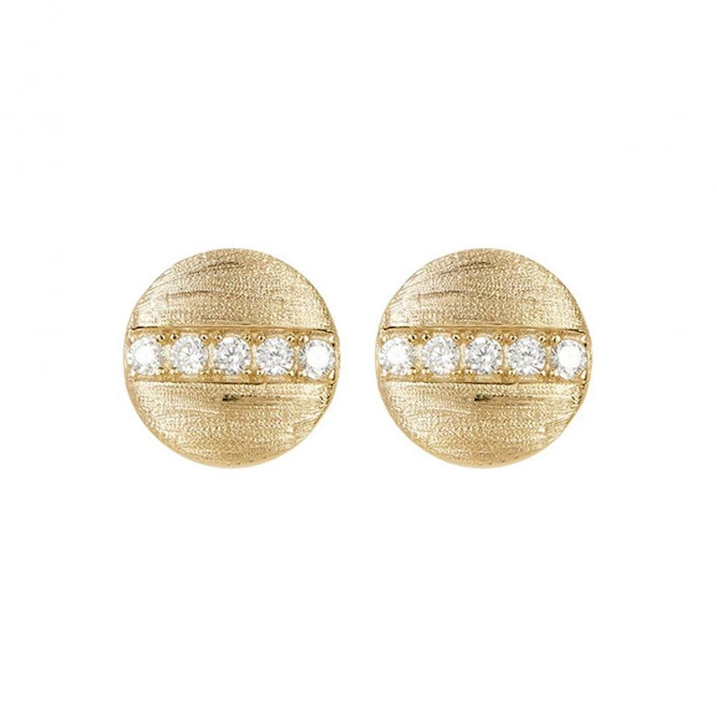 商品ADORNIA|Pave Line Disc Studs  gold,价格¥362,第1张图片