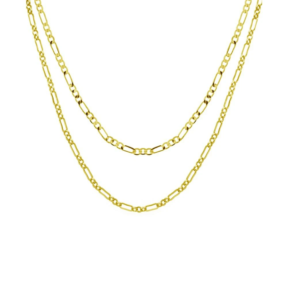 商品Essentials|Double Strand Fashion Chain Necklace, Gold Plate 16+2" extender,价格¥113,第1张图片