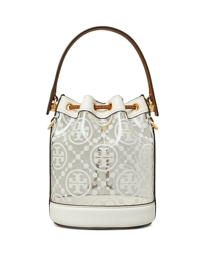 商品Tory Burch|Mini T Monogram Clear Bucket Bag,价格¥1754,第5张图片详细描述