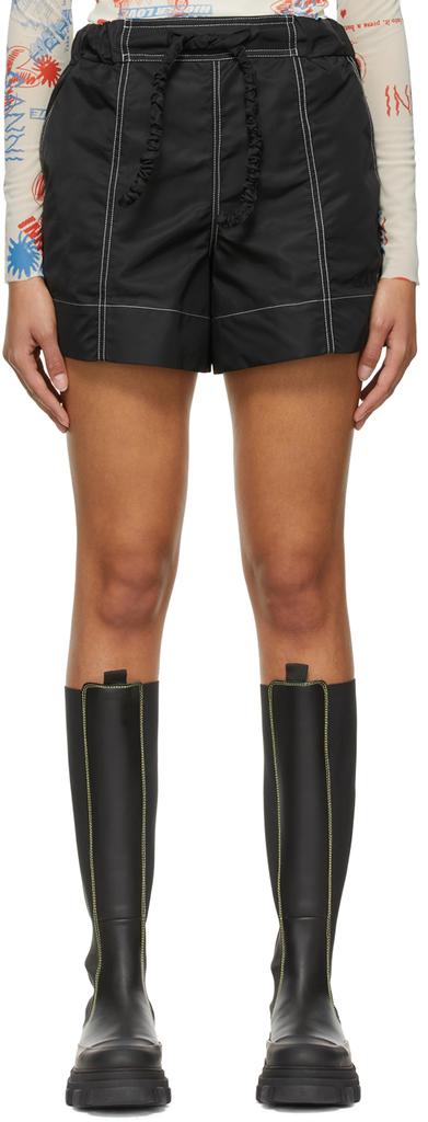 Black Recycled Nylon Shorts商品第1张图片规格展示