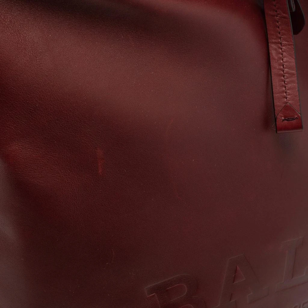 Bally Burgundy Leather Cloy Drawstring Bucket Bag 商品