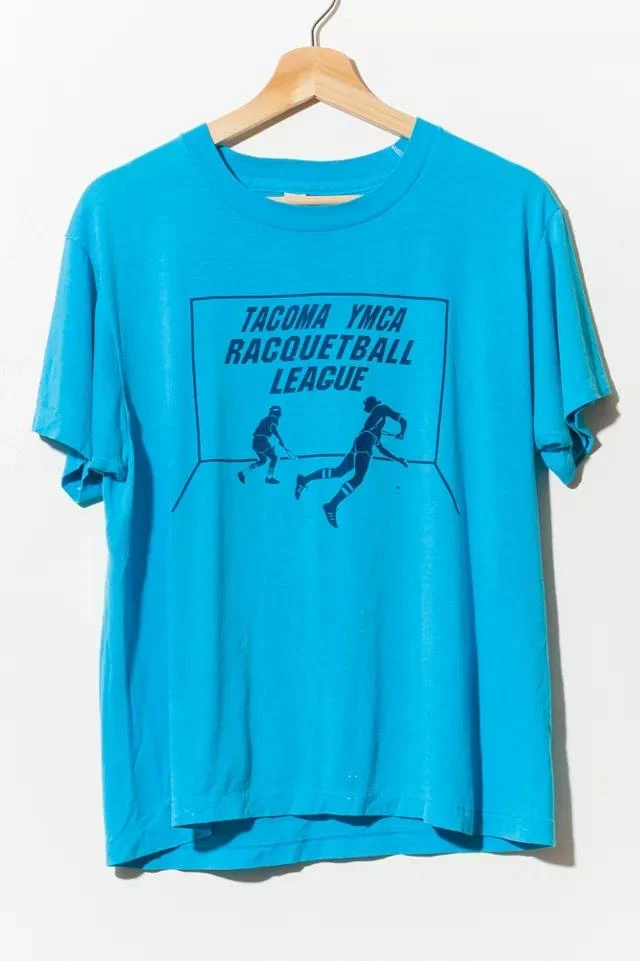 商品Urban Outfitters|Vintage 1980s Distressed Racquetball Club Graphic T-Shirt,价格¥660,第1张图片