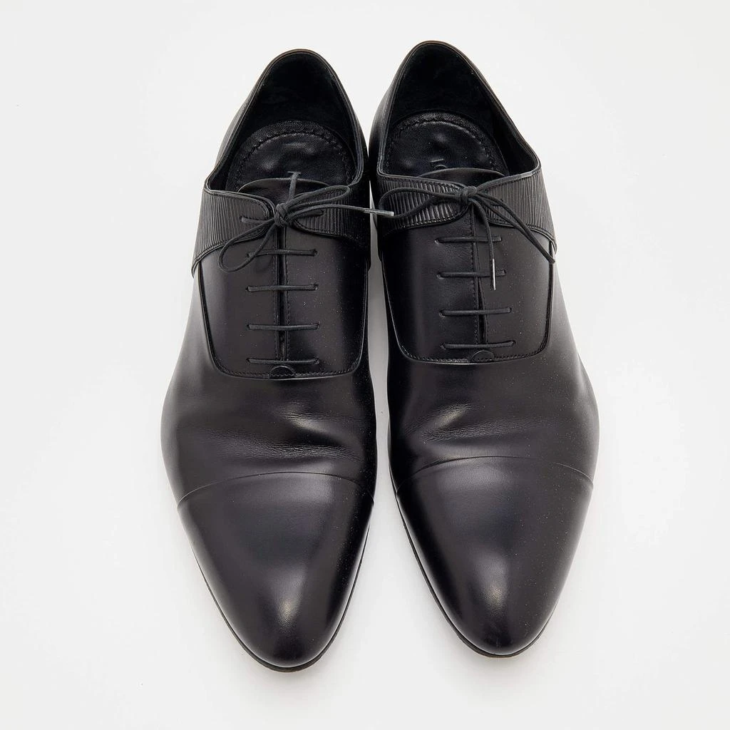商品[二手商品] Louis Vuitton|Louis Vuitton Black Epi Leather Lace Up Oxford Size 42,价格¥1556,第3张图片详细描述
