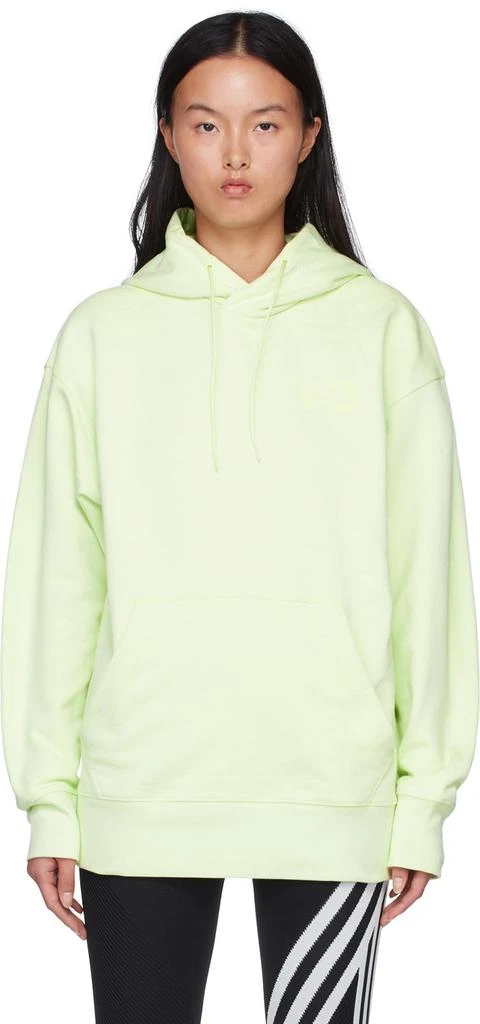商品Y-3|Green Cotton Hoodie,价格¥497,第1张图片