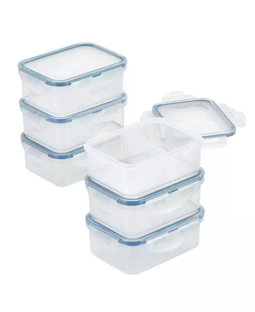 商品Lock & Lock|Easy Essentials 12-Pc. On the Go 12-Oz. Meals Divided Rectangular Food Storage Containers,价格¥195,第1张图片