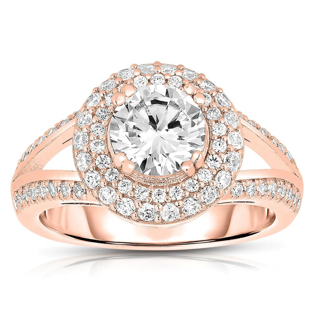 商品Genevive|Cubic Zirconia Sterling Silver Cubic Zirconia Ring,价格¥670,第1张图片
