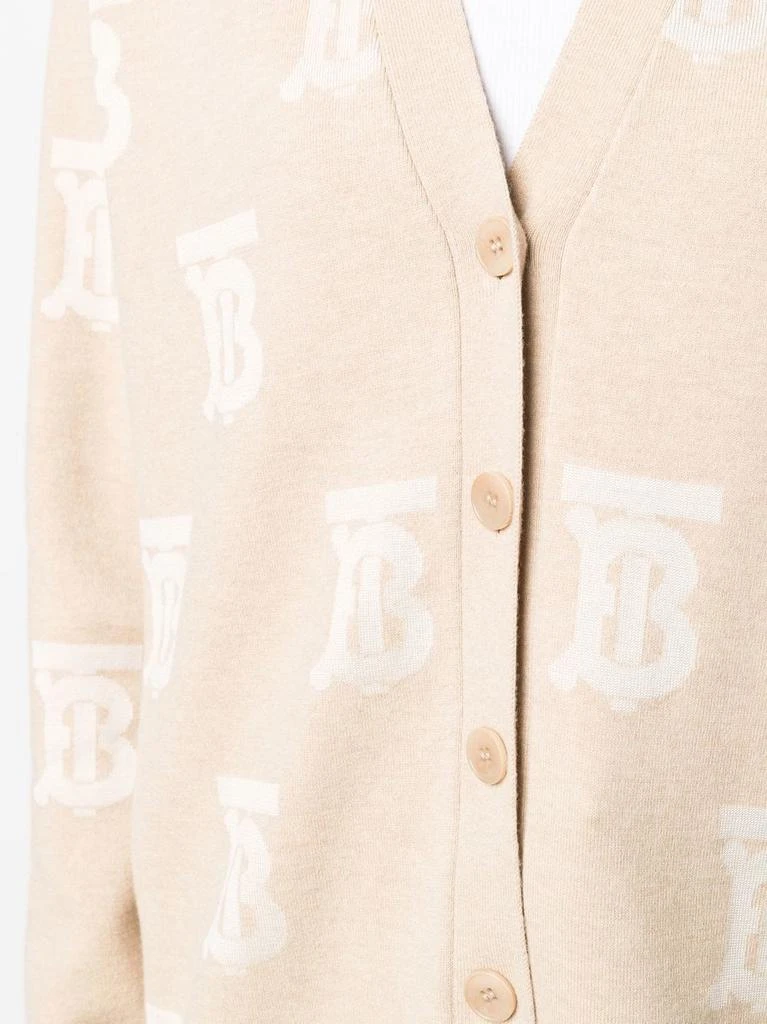 商品Burberry|BURBERRY monogram V-neck cardigan,价格¥5173,第5张图片详细描述