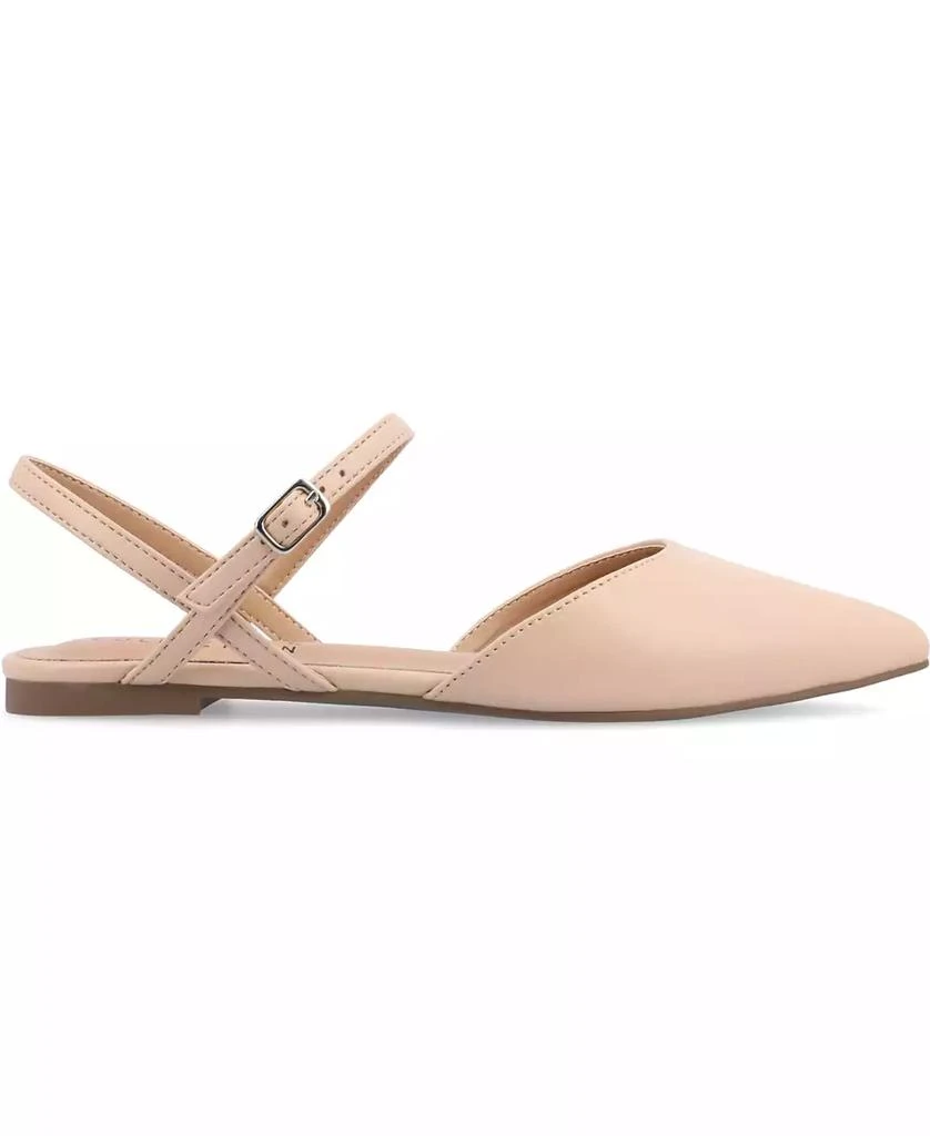 商品Journee Collection|Women's Martine Strappy Pointed Toe Flats,价格¥382,第2张图片详细描述