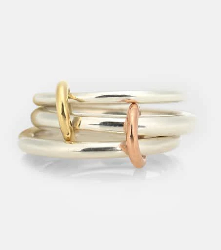 商品Spinelli Kilcollin|Daphne 18kt gold and sterling silver linked rings,价格¥7623,第1张图片