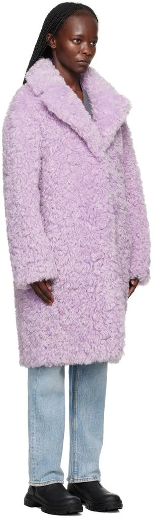 商品STAND STUDIO|Purple Camille Cocoon Faux-Fur Coat,价格¥2520,第2张图片详细描述