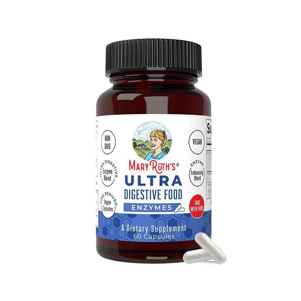 商品MaryRuth Organics|Ultra Digestive Enzymes Capsules, Unflavored, 60ct,价格¥202,第1张图片