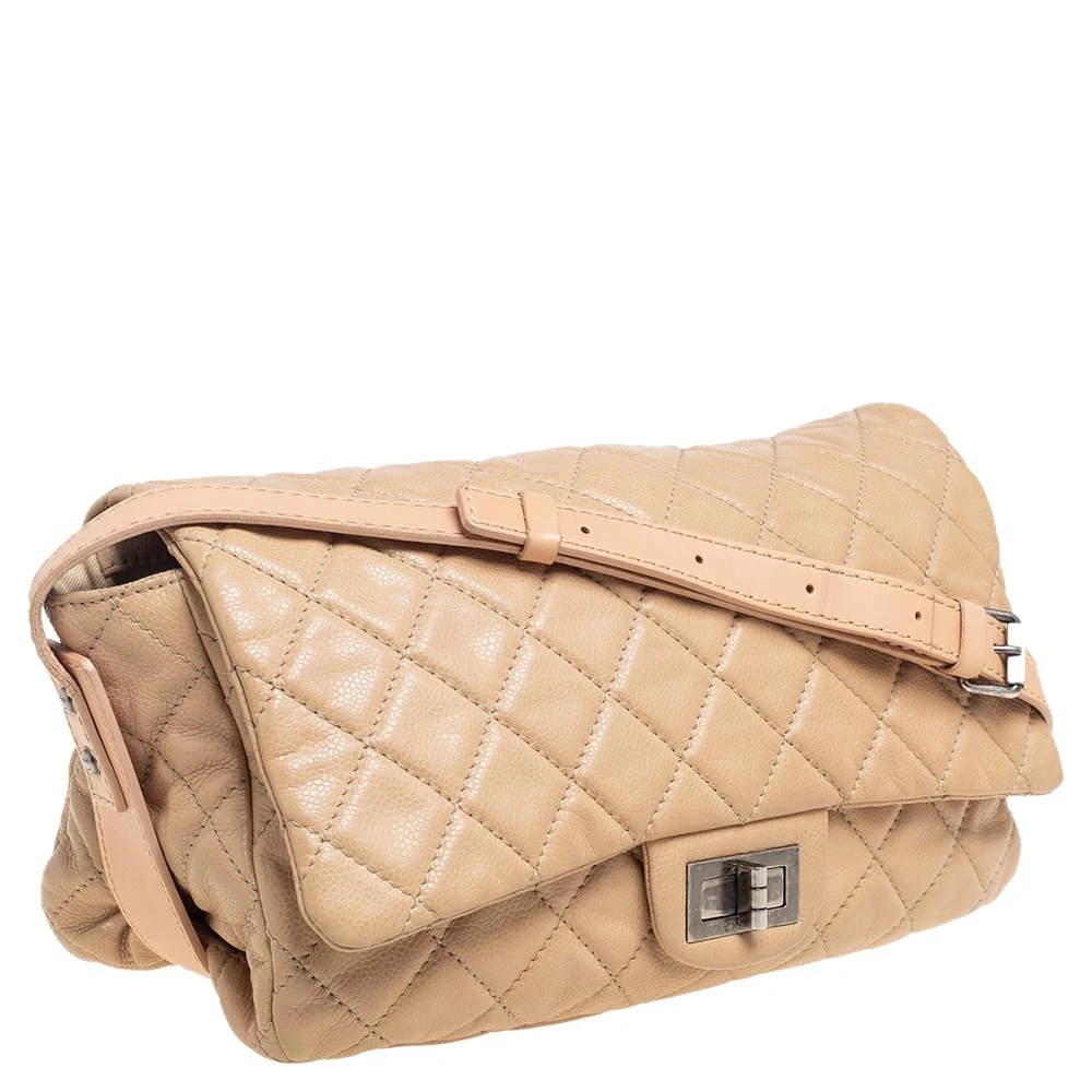 商品[二手商品] Chanel|Chanel Leather Beige Quilted Leather Flap Shoulder Bag,价格¥11634,第3张图片详细描述